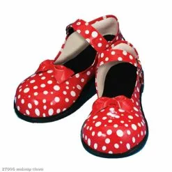 Red And White Polka Dot Mary Jane Clown Shoes