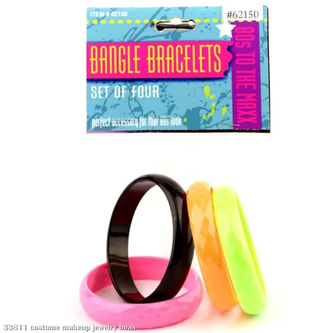 80's Bangle Bracelet Set (4 Piece) 1 80's Bangle Bracelet Set (4 Piece)
