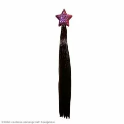 Hannah Montana Light-Up Hair Clip - Straight Hair With Star Clip