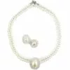 Pearl Necklace And Earring Set