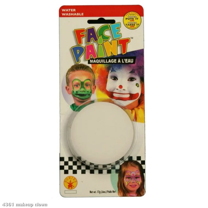 Clown White Face Paint 1 Clown White Face Paint