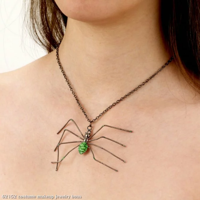 Spider Necklace (Green) 1 Spider Necklace (Green)