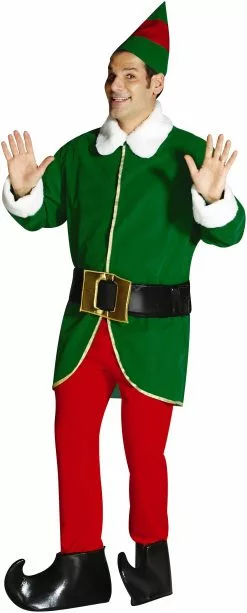 Green And Red Elf Adult Costume