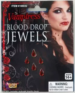 Vampiress Blood Drop Jewel Adult