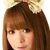 Cream Doll White Broom Hair Bow Headpiece