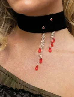 Vampiress Blood Drop Choker (Adult)