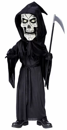 Kids Bobble Eyes Reaper Costume 1 Kids Bobble Eyes Reaper Costume