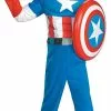 Toddler Muscle Chest Captain America Costume
