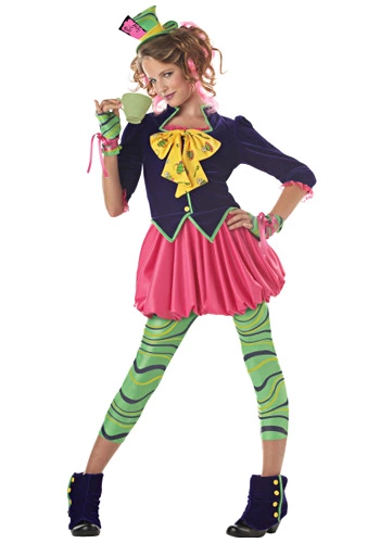 Tween Miss Mad Hatter Costume 1 Tween Miss Mad Hatter Costume