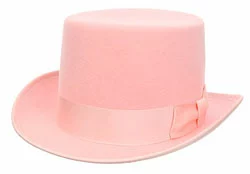 Wool Pink Top Hat 1 Wool Pink Top Hat