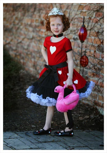 Queen Of Hearts Child Tutu Costume 1 Queen Of Hearts Child Tutu Costume
