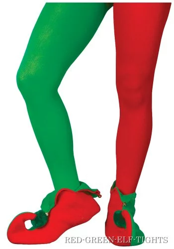 Red And Green Elf Tights 1 Red And Green Elf Tights