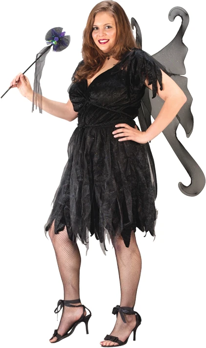 Midnight Fairy Plus Size Adult Costume 1 Midnight Fairy Plus Size Adult Costume