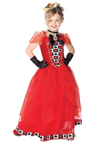 Girls Royal Red Queen Costume 1 Girls Royal Red Queen Costume