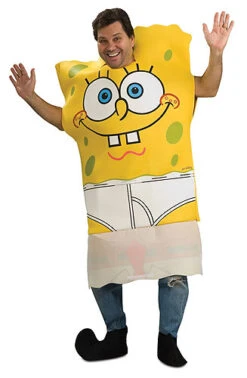 Spongebob Costume With Drop-down Front