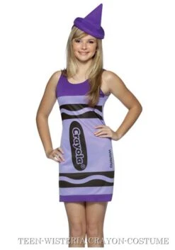 Teen Wisteria Crayon Dress